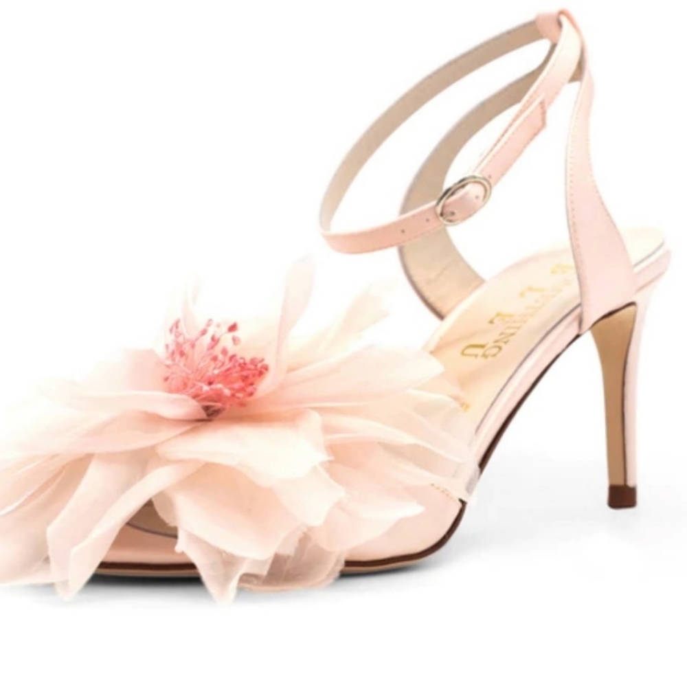 New Something Bleu EVERLASTING FLOWER EMBELLISHED SANDAL Formal - Picture 3 of 10
